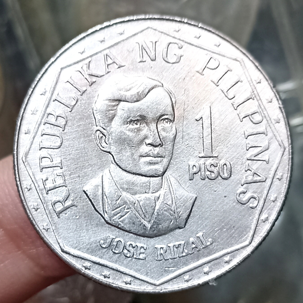 Koin Kuno Philipina 1 Piso - Jose Rizal Tahun 1982