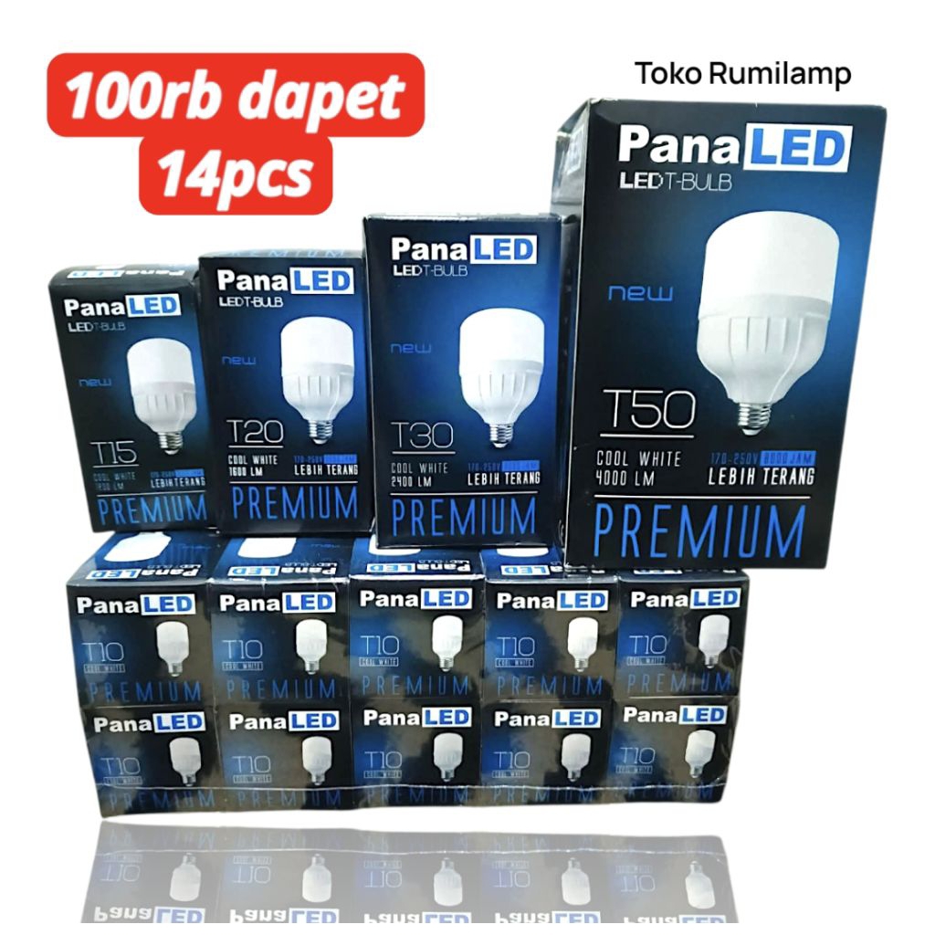 Obral Lampu LED Premium | Lampu Panaled Premium | Lampu LED 10watt - 50watt | Lampu LED Terang