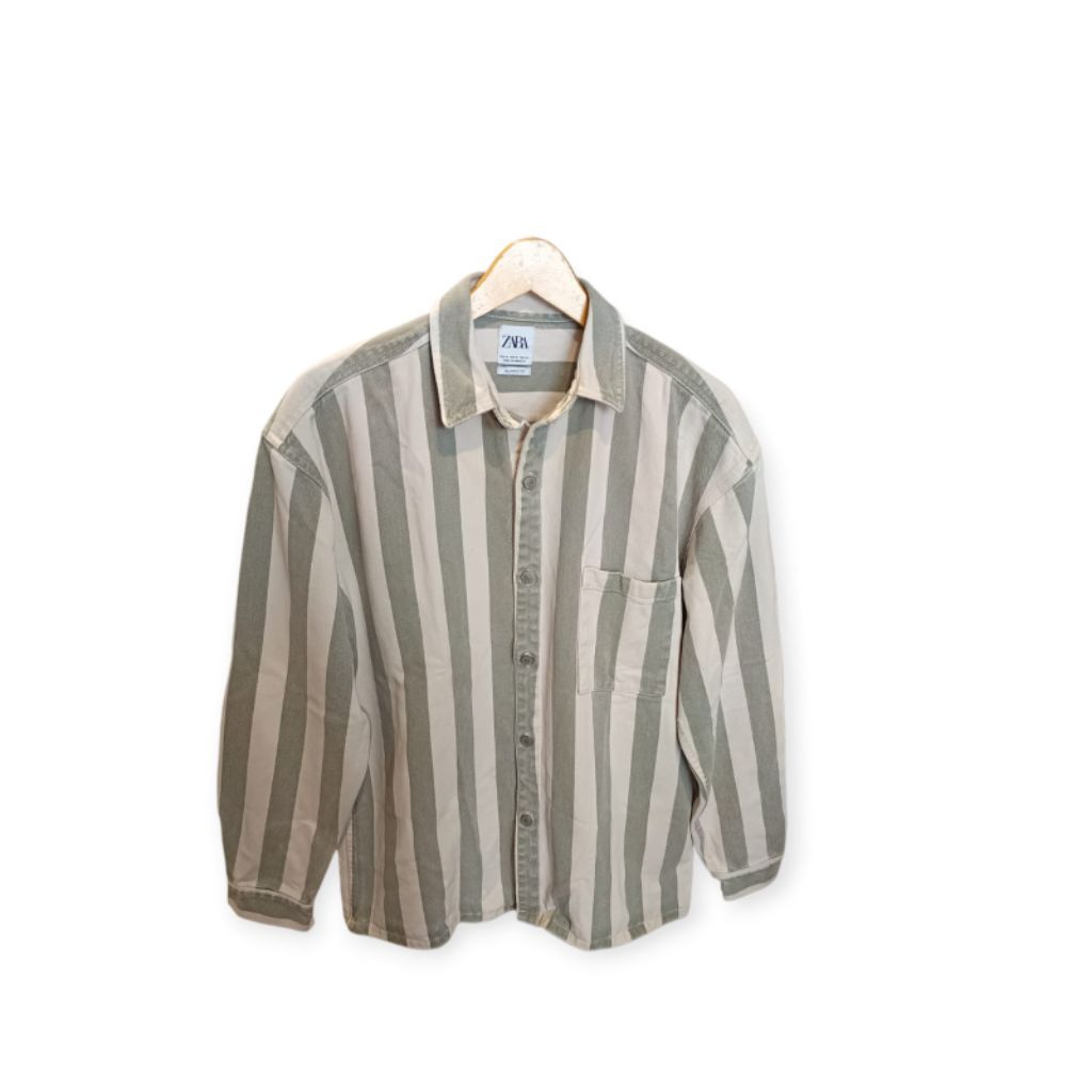 Zara Stripe outer jacket/oversized shirt