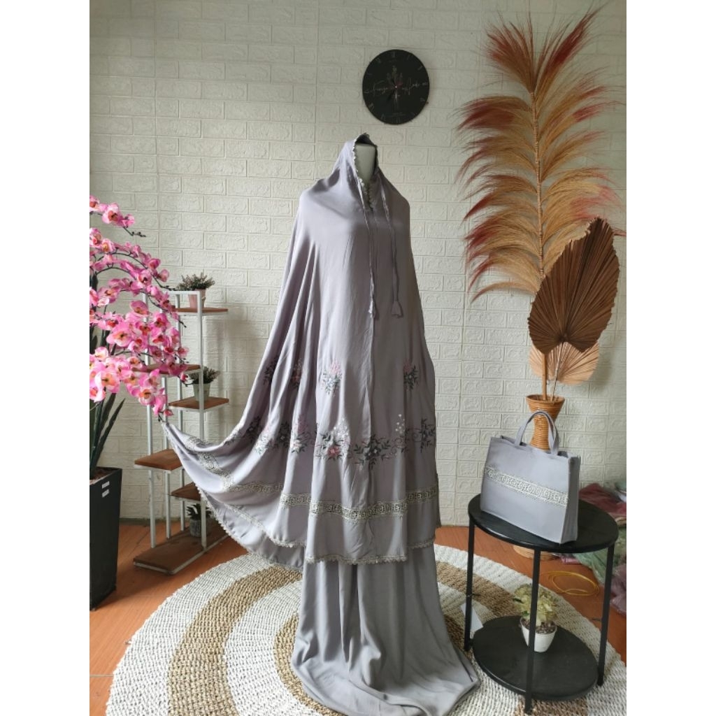 mukena dewasa / mukena bordir/ mukena lebaran/mukena khas Bukittinggi/mukena jumbo