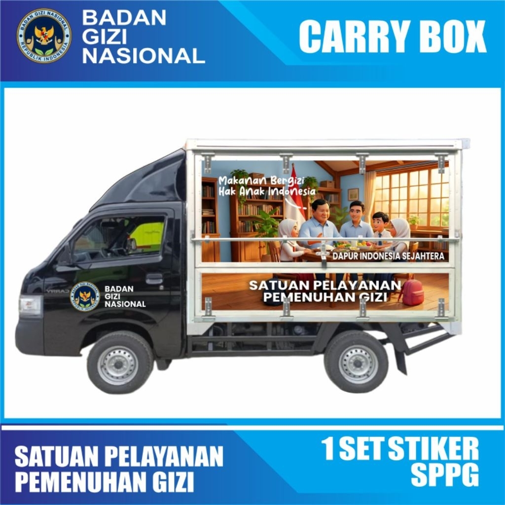 stiker branding mobil box mbg | stiker branding mobil box sppg | branding mobil box