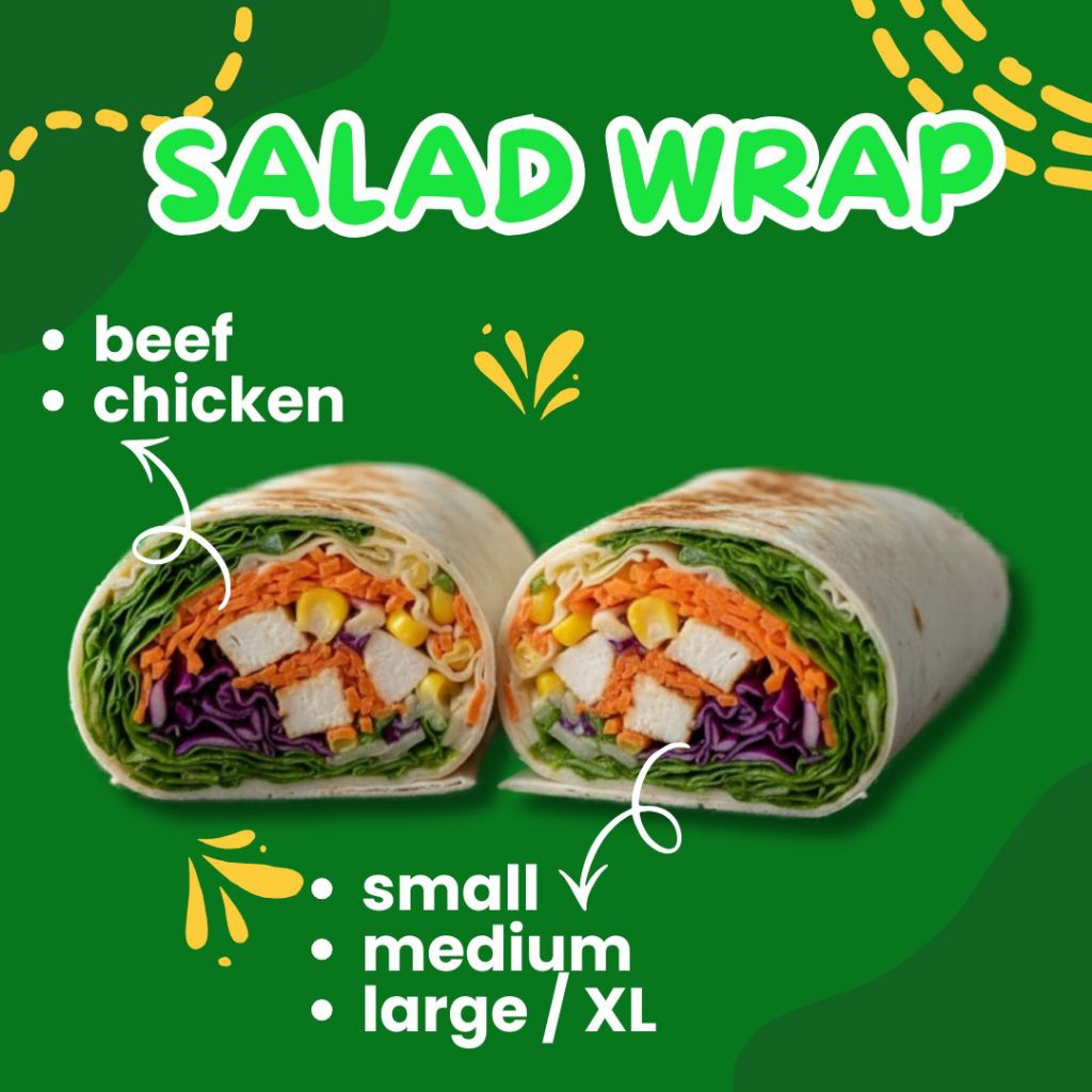 SALAD SAYUR WRAP SMALL BEEF fresh