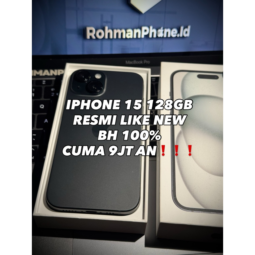iPhone 15 128GB – Like New - Resmi - Blibli - Bh 100% Garansi On Panjang