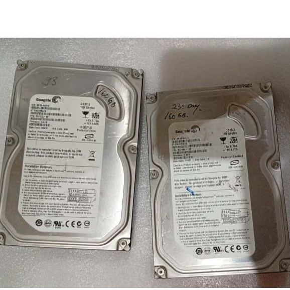 Hardisk (IDE)/ATA 160GB SEHAT FUNGSI/ FORMAT KOSONG