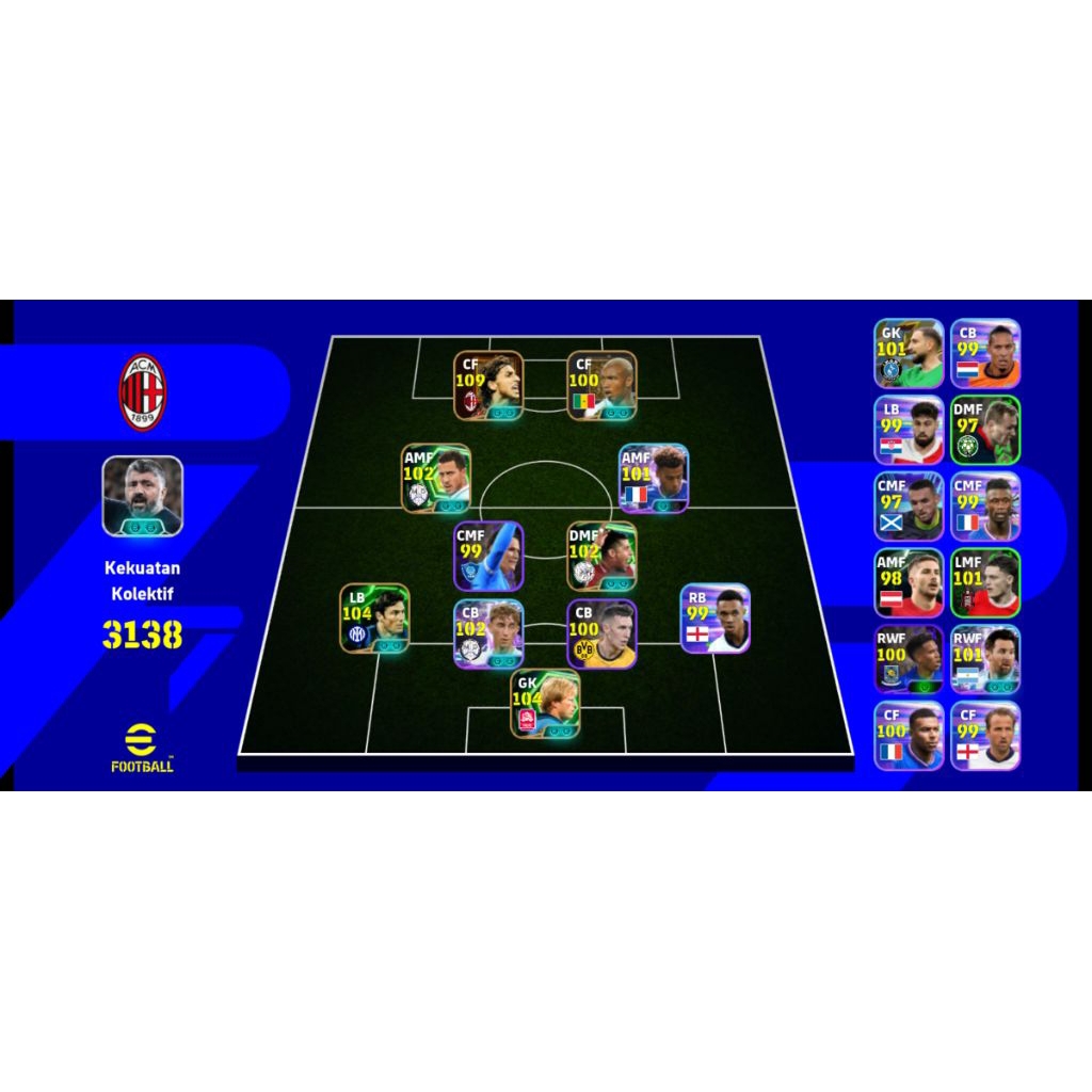 Akun Baru Polosan eFootball Epic Big Time 25/26 Anti HB