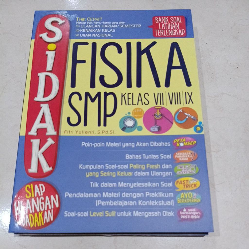 ( OBRAL ) BUKU PENDIDIKAN SMP // LATIHAN SOAL SMP // SIDAK FISIKA SMP // ORIGINAL