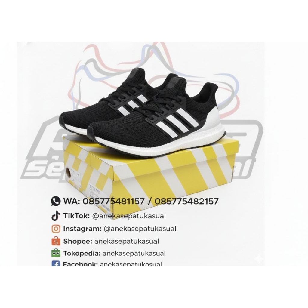 Sepatu Running Adidas ultraboost hitam