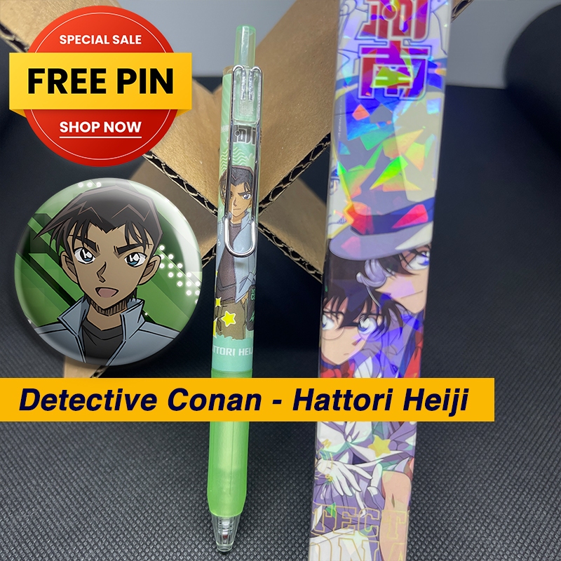 Heiji Hattori Pulpen Detective Conan Pen Mekanik Refillable