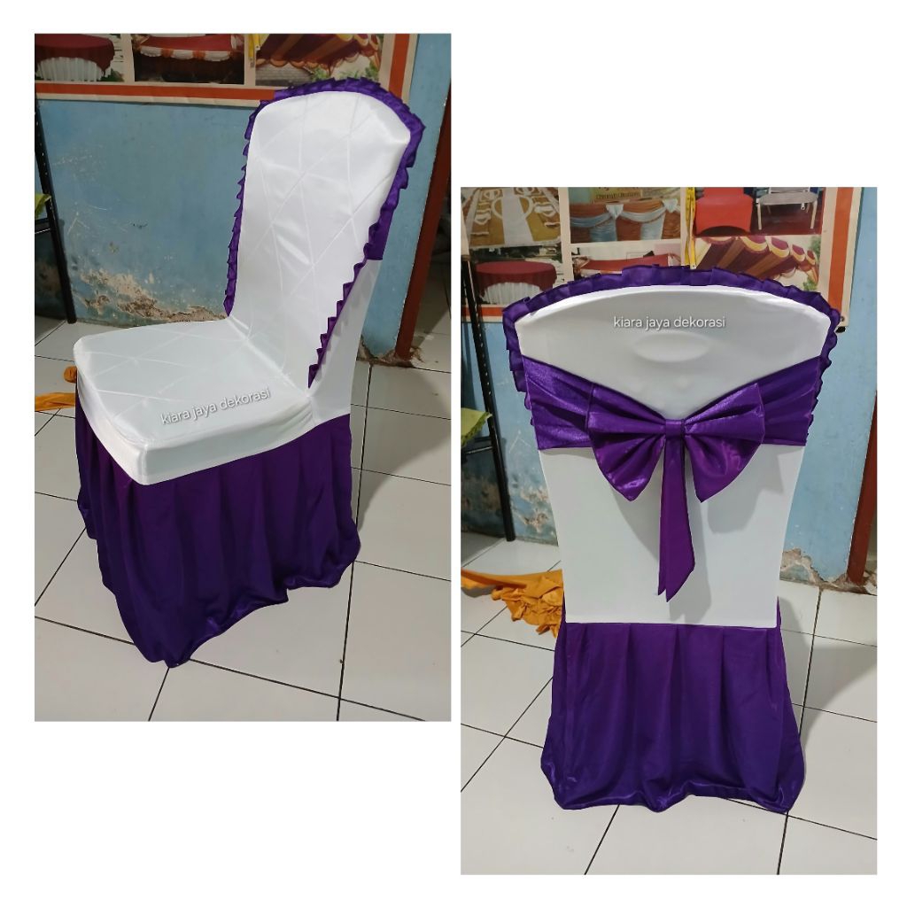 Sarung Kursi Napolly Plastik Tipe 209 Lengkap Pita+Busa [costum waena]