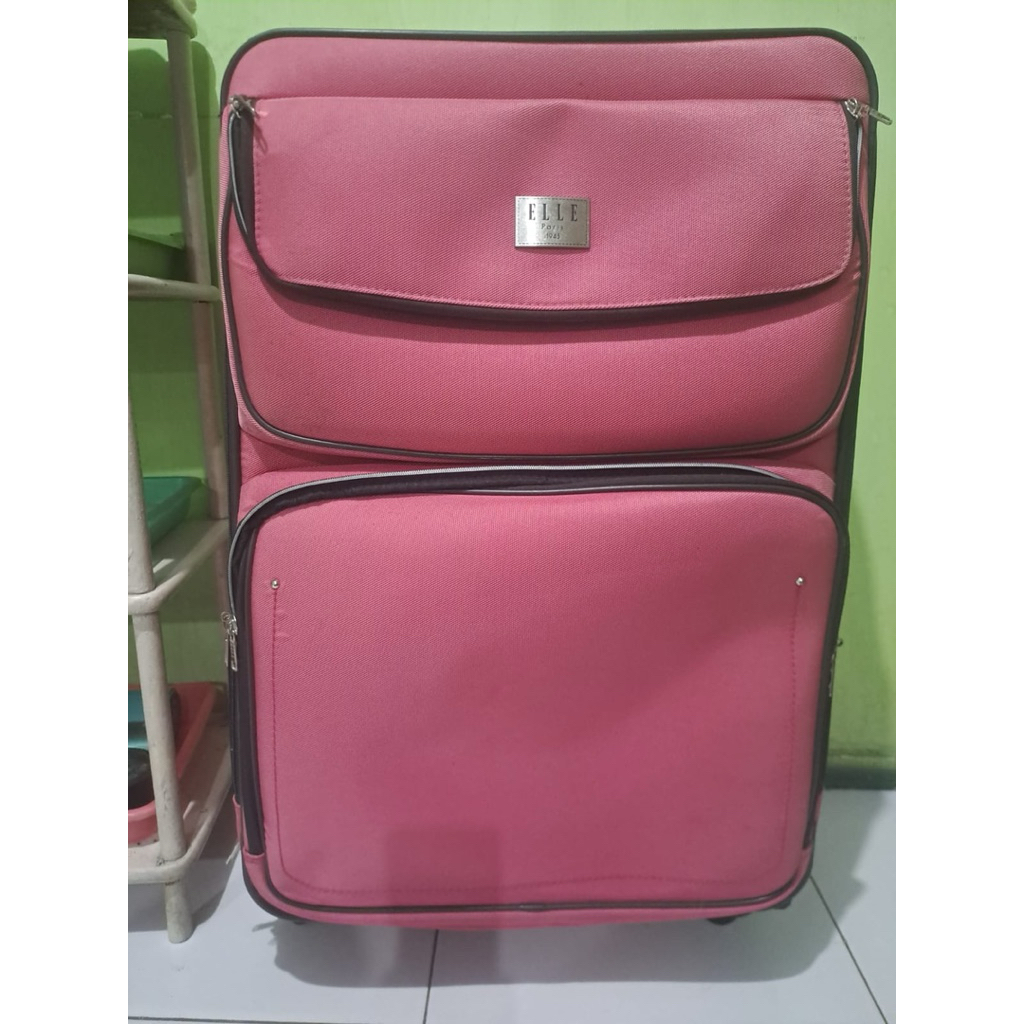 PRELOVED Koper Luggage 28 inch PINK ELLE ORIGINAL