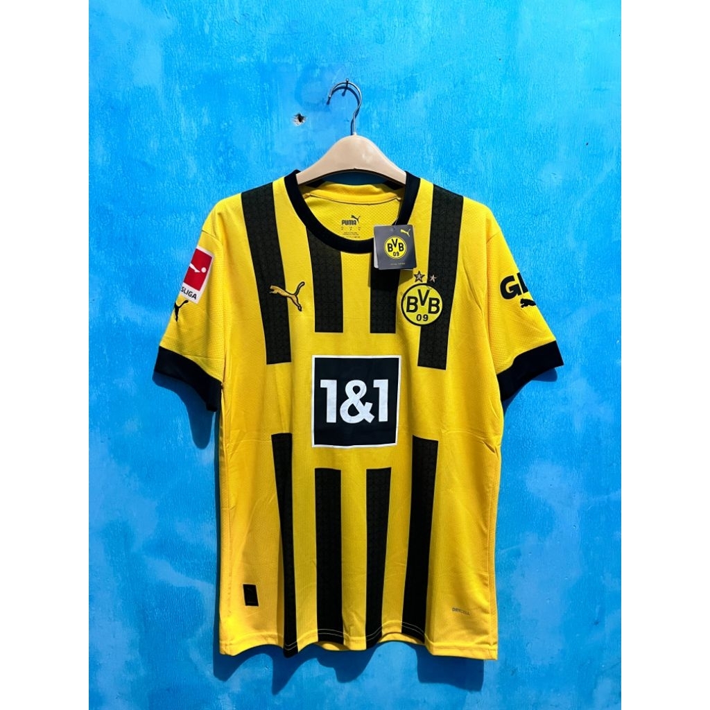 Jersey Borussia Dortmund 2022/2023 full patch liga & sponsor lenga