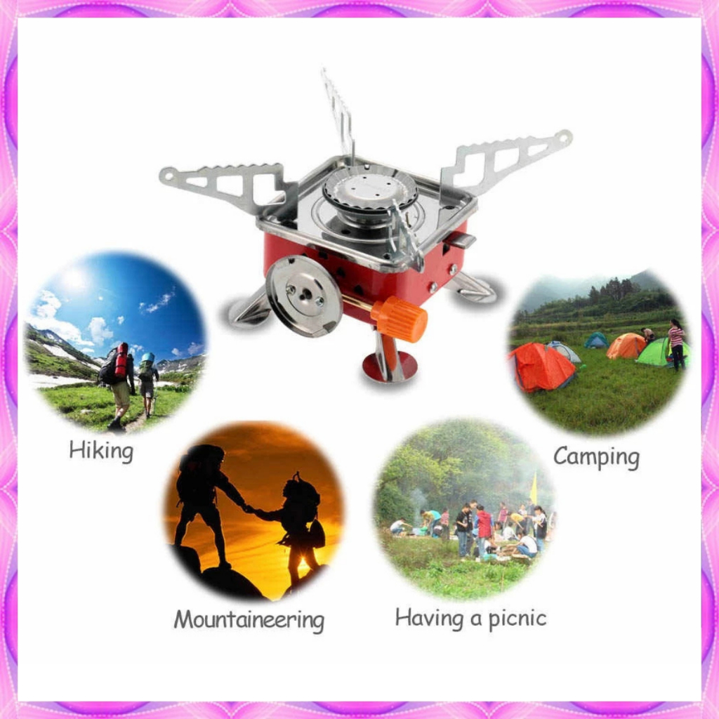 Kompor Mini Portable / Kompor Camping Kompor Gas Portable Mini Lipat Outdoor Kompor Camping