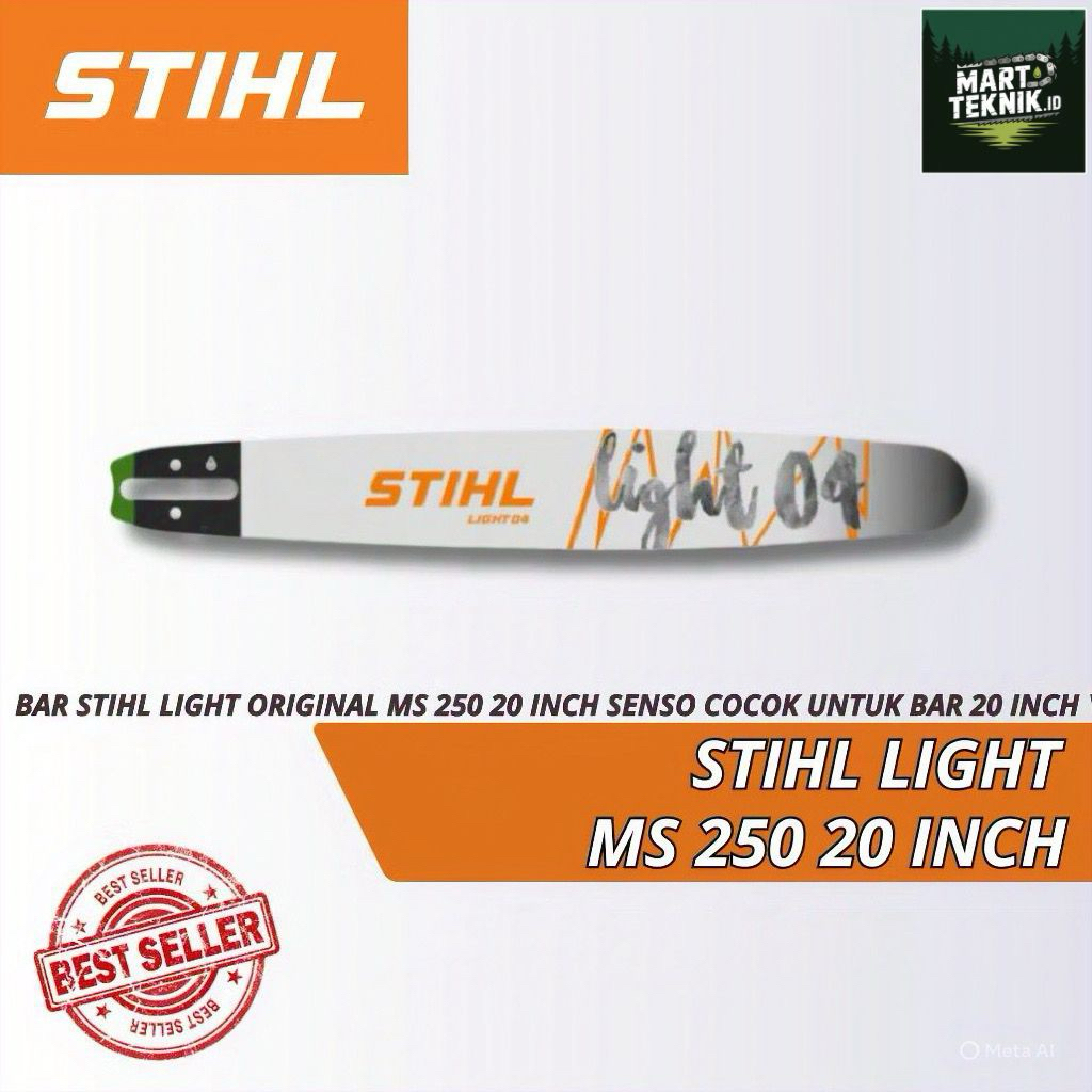 BAR 20 INCH  UNTUK MESIN CHAINSAW 250 STIHL