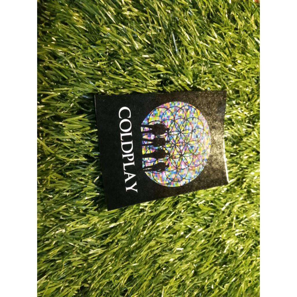 stiker vinyl coldplay