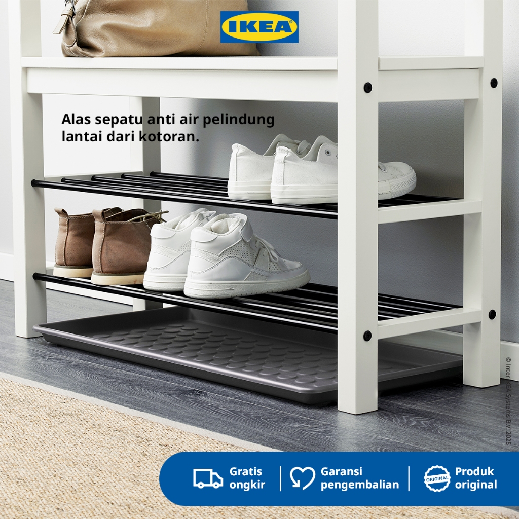 IKEA BAGGMUCK Alas Rak Sepatu Dalam/Luar Ruangan 71x35 cm