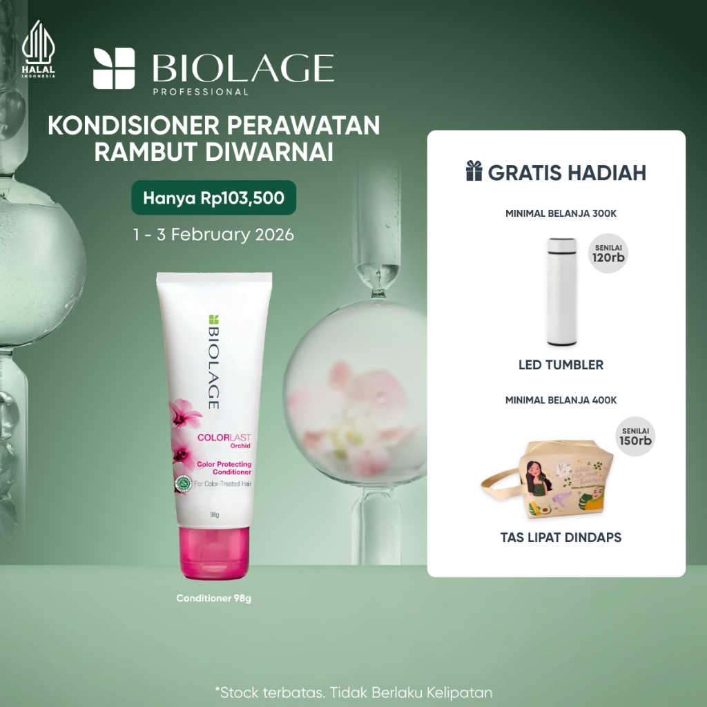Biolage Indonesia Colorlast Conditioner 98gr - Kondisioner Professional  Perawatan Rambut Diwarnai