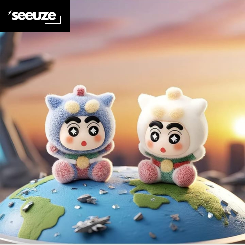 SEEUZE Gantungan Kunci CRAYON SHINCHAN ACTION KAMEN EDITION Aksesoris Tas Sekolah