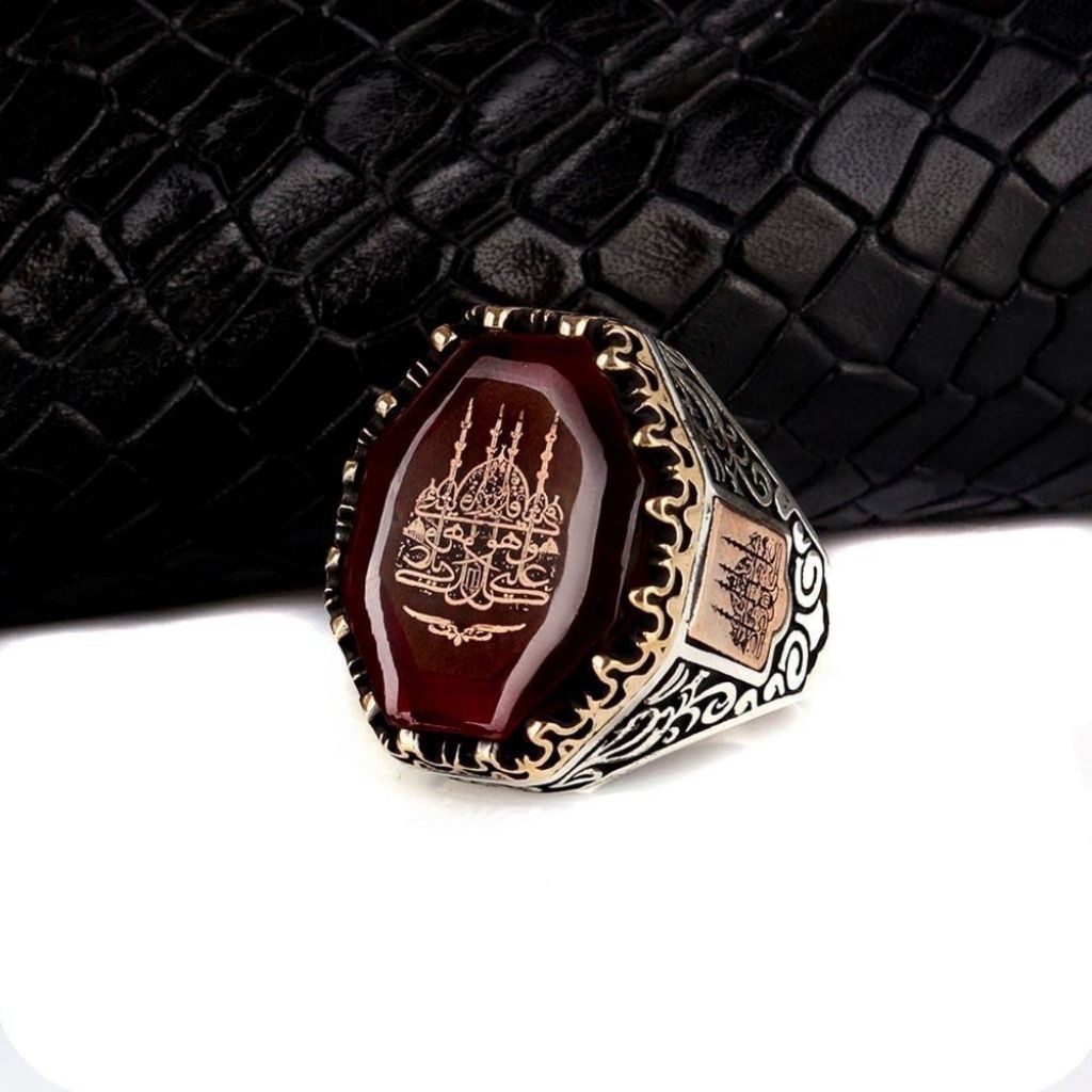 Cincin Perak Osmanli Turki / Cincin Ask Masjid Turki Silver 925