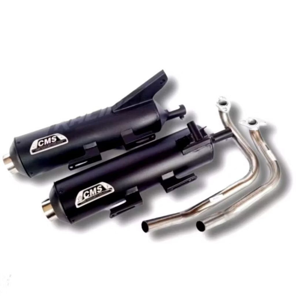 Knalpot Standar Racing Copy CMS Pnp Motor Matic Beat Scoopy Vario Mio Spin Moncong Shijiro