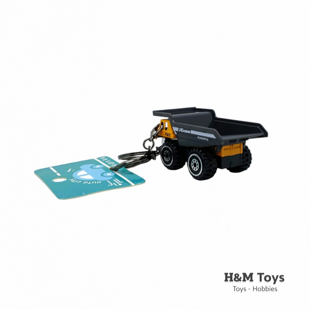 Miniatur Dump Truck Keychain - Mainan Miniatur Alat Berat Diecast