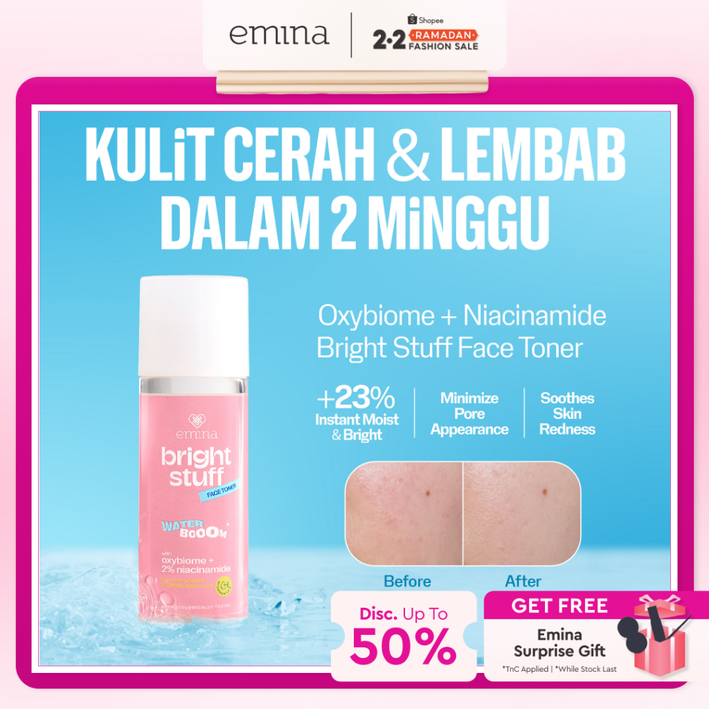 NEW Emina Bright Stuff Face Toner - Toner Wajah Cerah Glowing