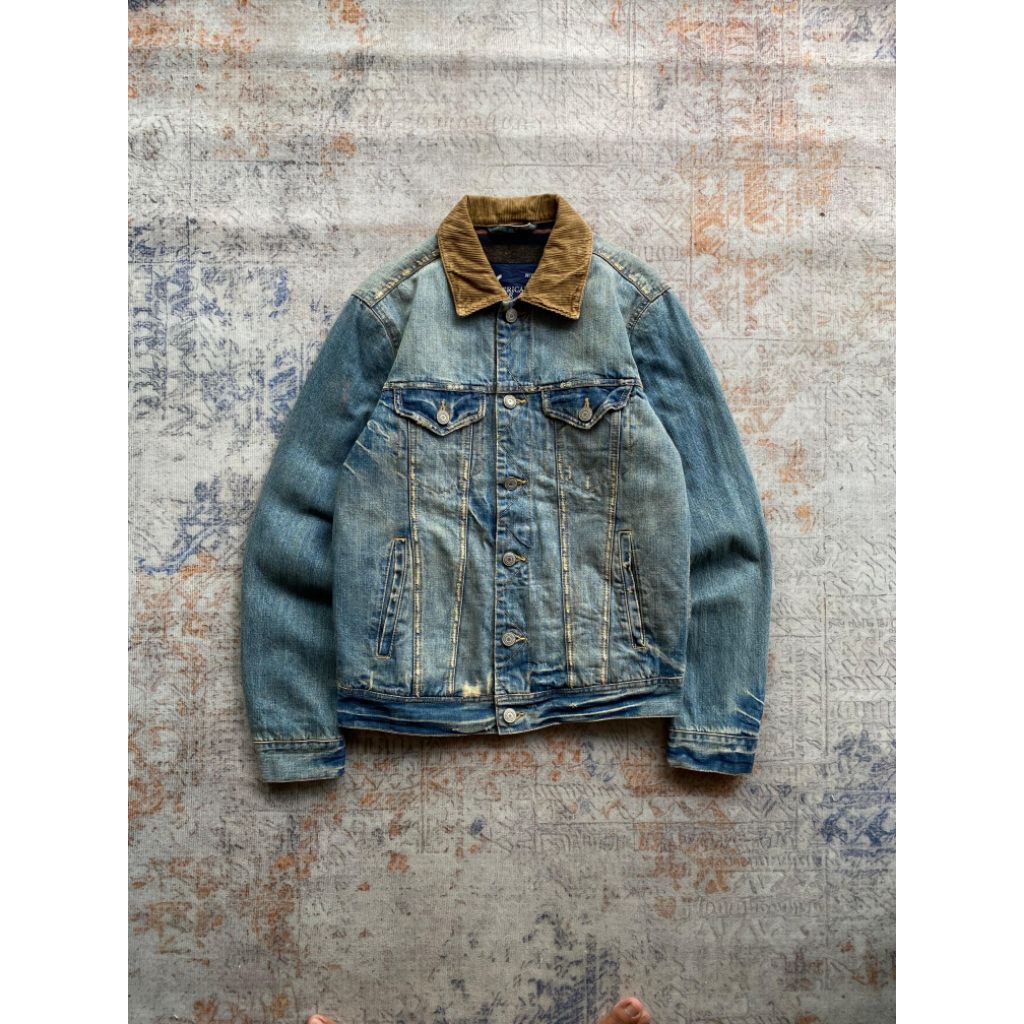 American eagle blanket lined trucker jaket