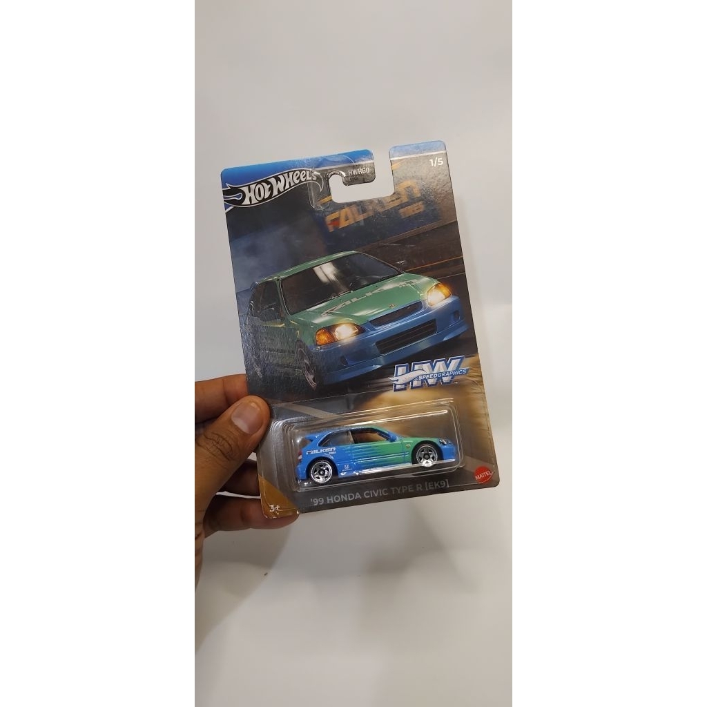 hotwheels 99 honda civic type r ek9