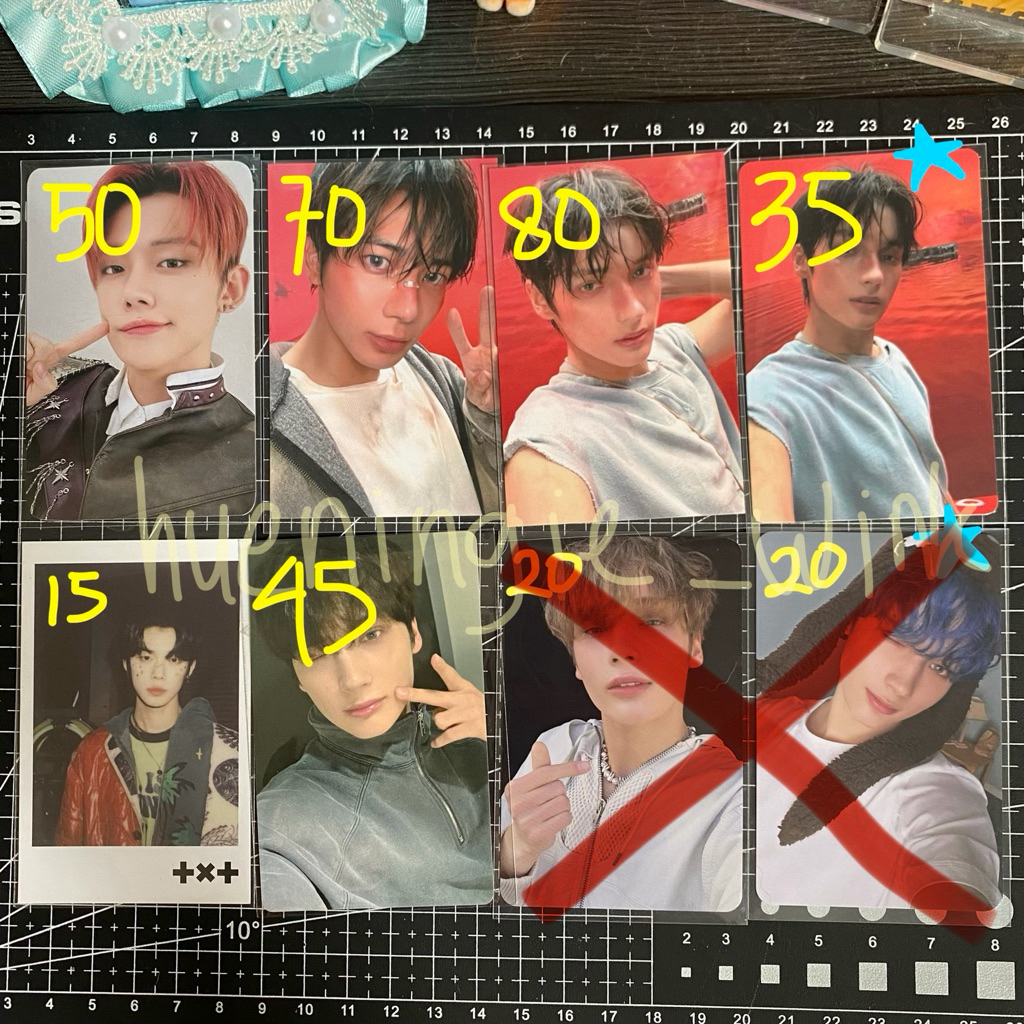 PC PHOTOCARD TXT TOMORROW X TOGETHER OFFICIAL | YEONJUN TAEHYUN HUENINGKAI TOMORROW BROADCAST