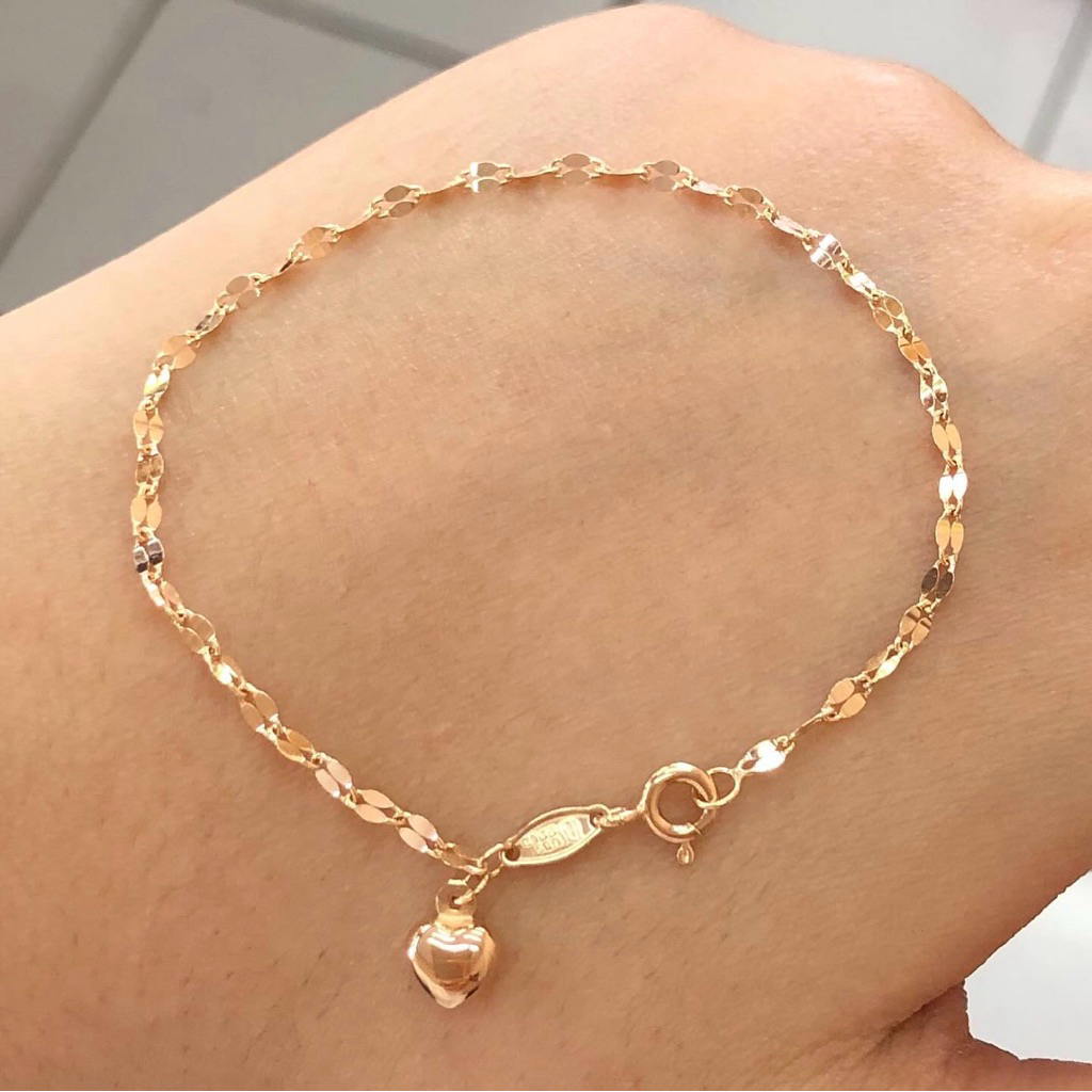 MA16- GELANG BIJI MENTIMUN UBS 1GRAM KADAR 375 PANJANG 16CM LOVE
