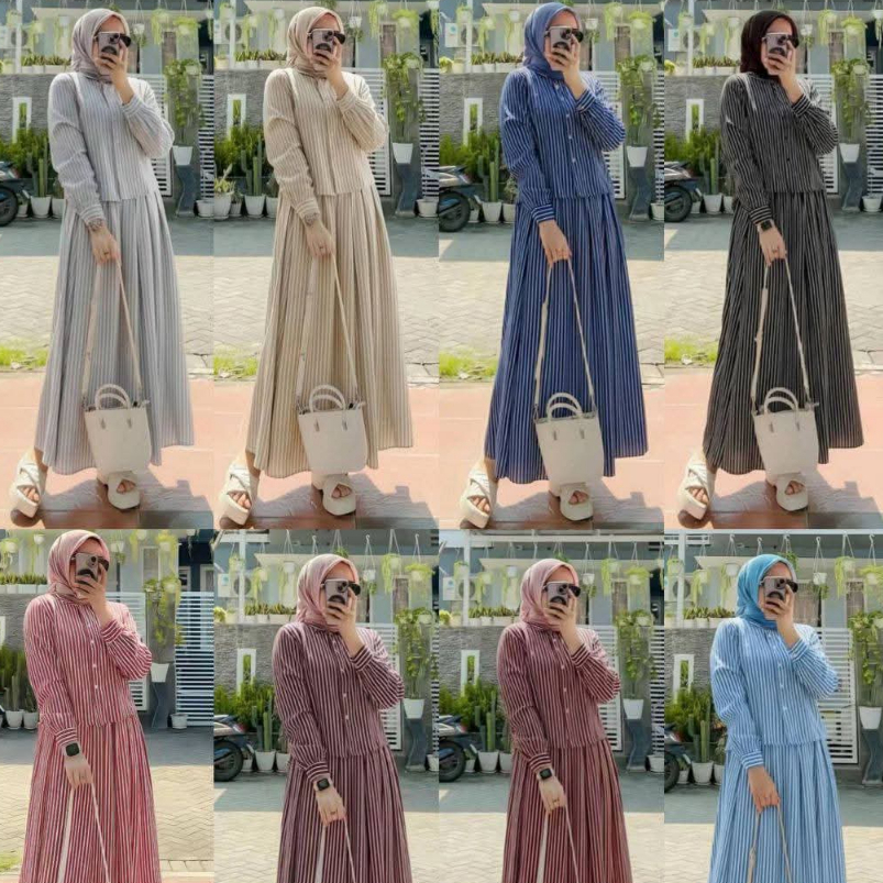 One Set Rok Salur Bahan Katun Premium Standar Jumbo