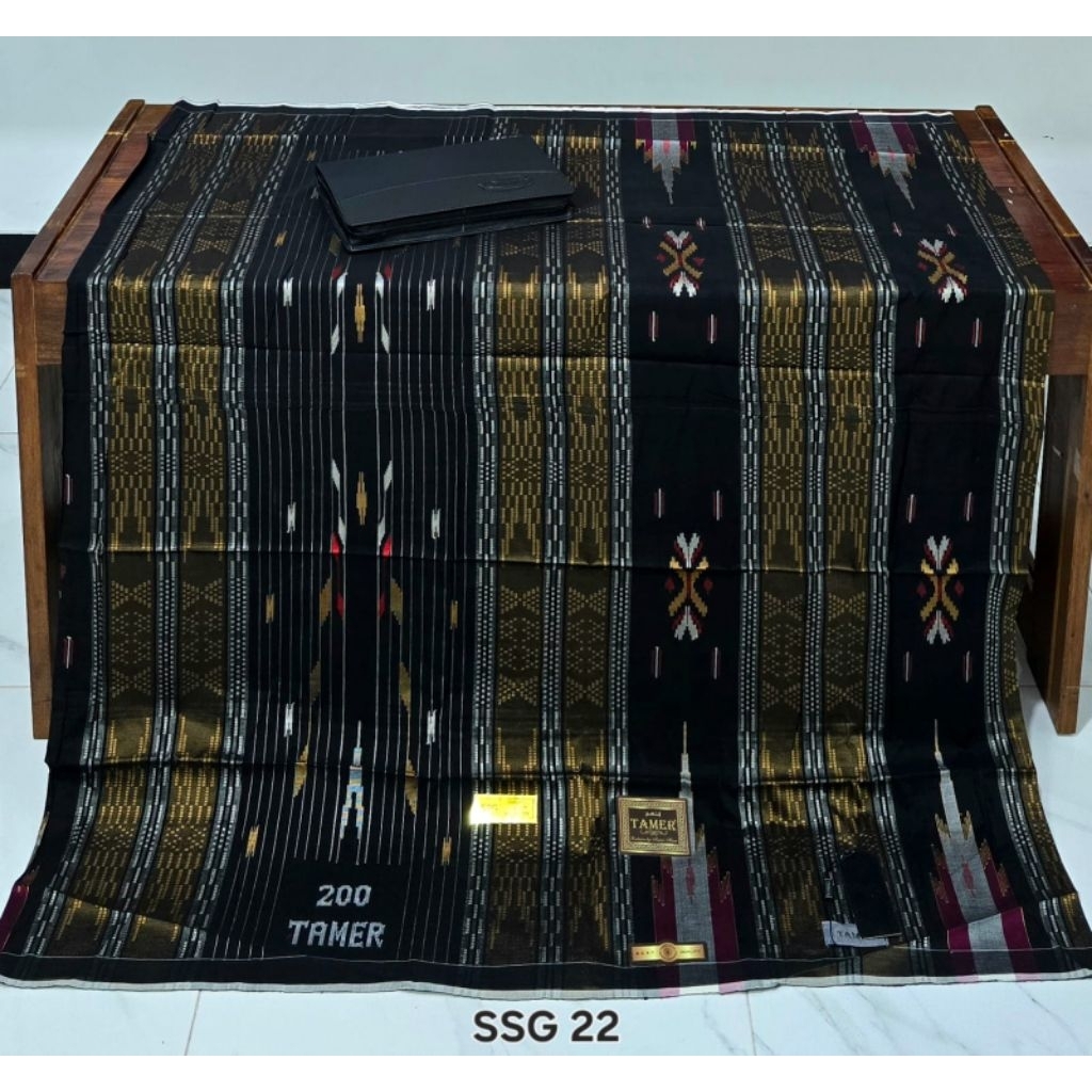 SARUNG TENUN TAMER 200 MESRES JAHIT TENGAH FULL TIMBUL 100% ORI