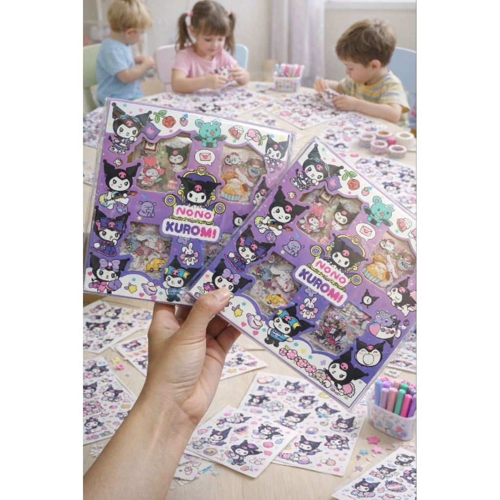 100 pcs \ stiker box \ stiker momo \ stiker motif \ stiker viral