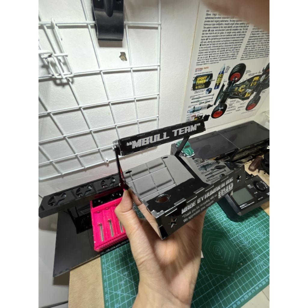 kipas + dudukan charger tamiya nitecore d4