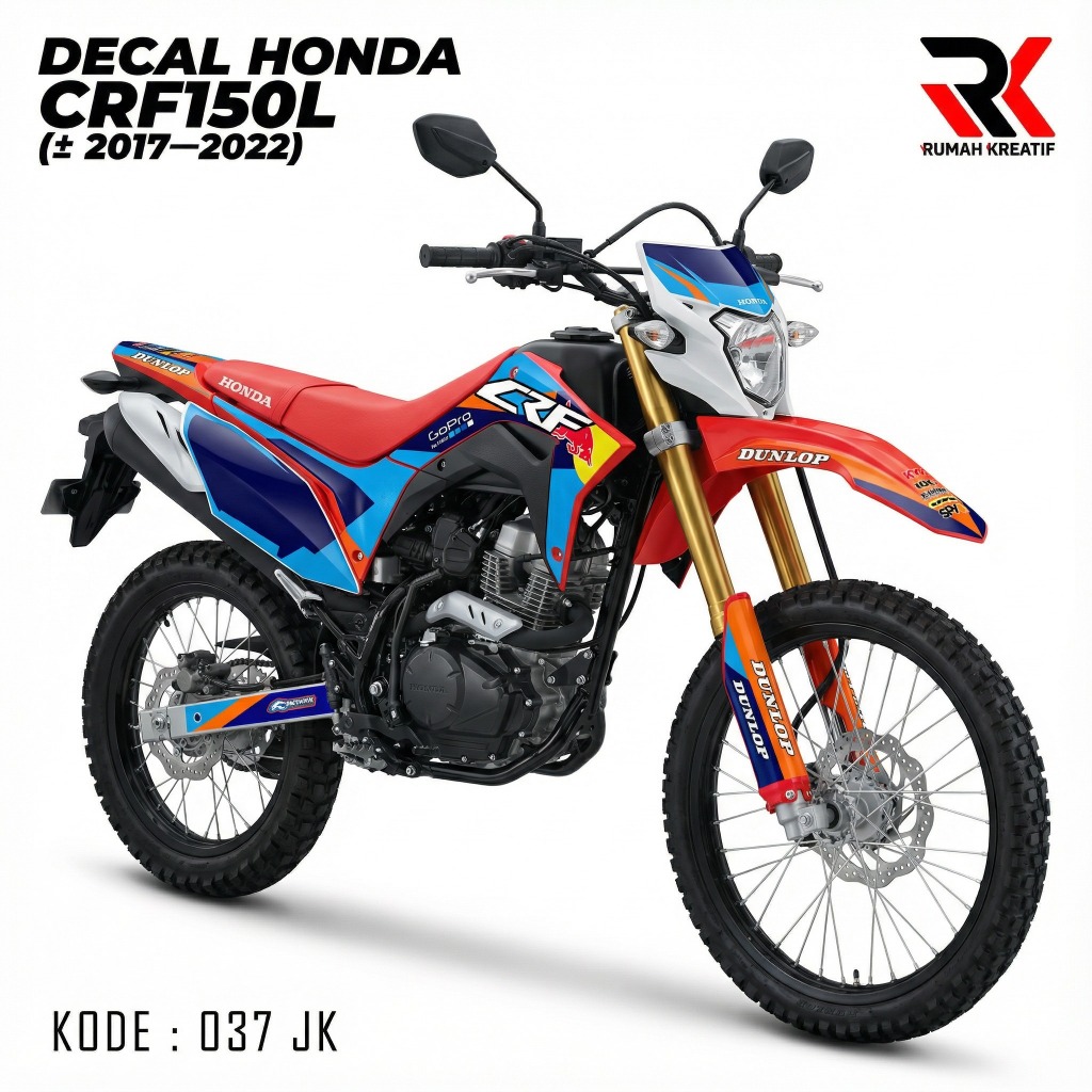 Stiker Decal Motor CRF150L 2017-2022 FullBody – Bahan Vinyl Tebal - Bisa Custom