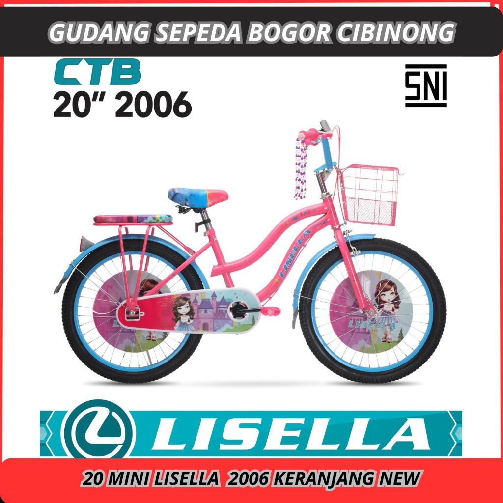 Sepeda Anak 20 Mini Lisella 2006 New Keranjang