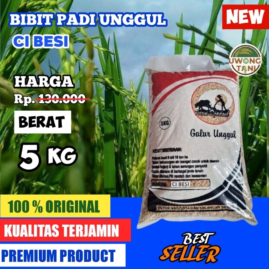 BENIH PADI BIBIT PADI UNGGUL CIBESI KEMASAN 5 KG