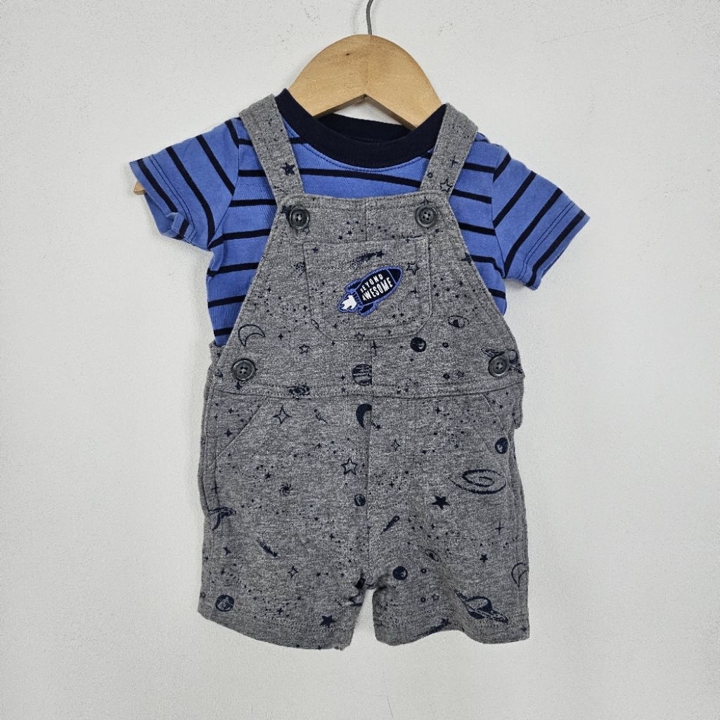 [Preloved] Carter's Overall Baby Romper Set