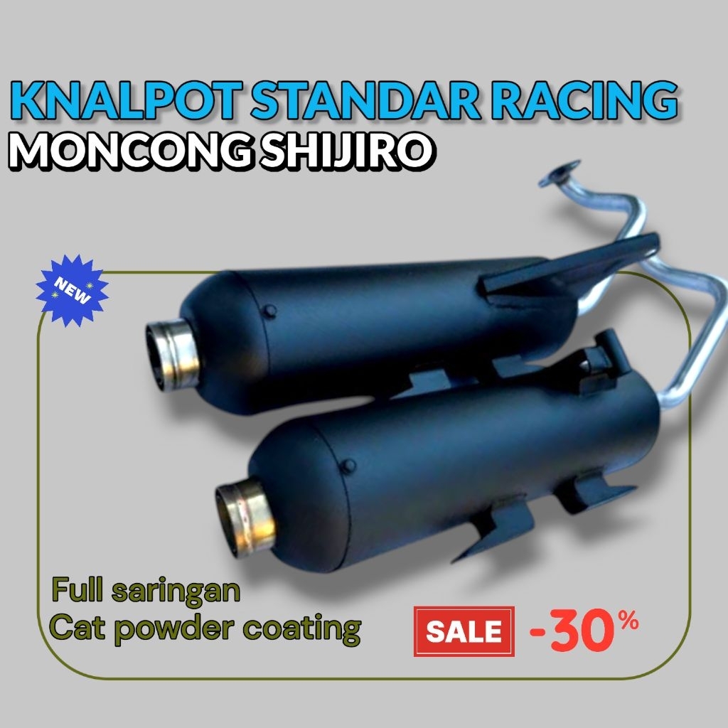 KNALPOT SHIJIRO WRC BEAT MIO VARIO SCOOPY FULLSET