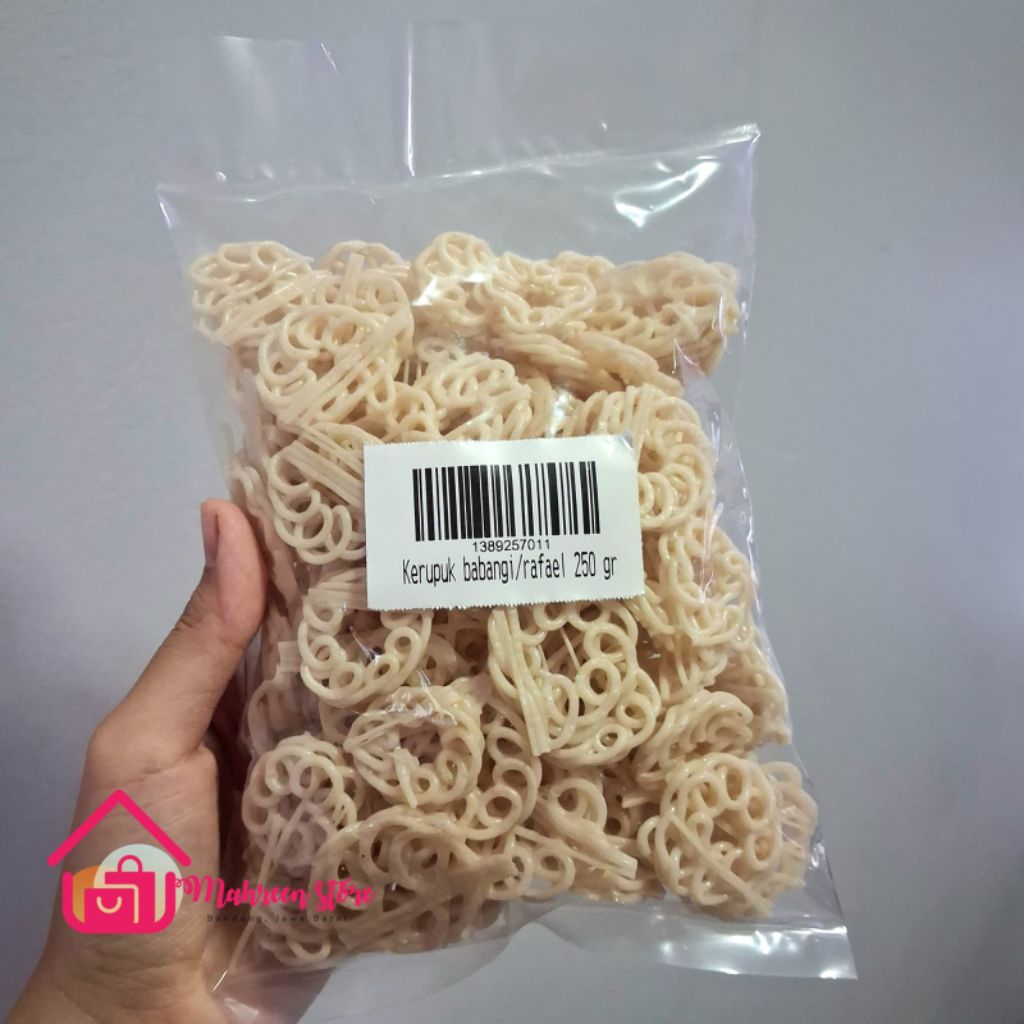 Kerupuk babangi/kerupuk rafael 250 gr mentah