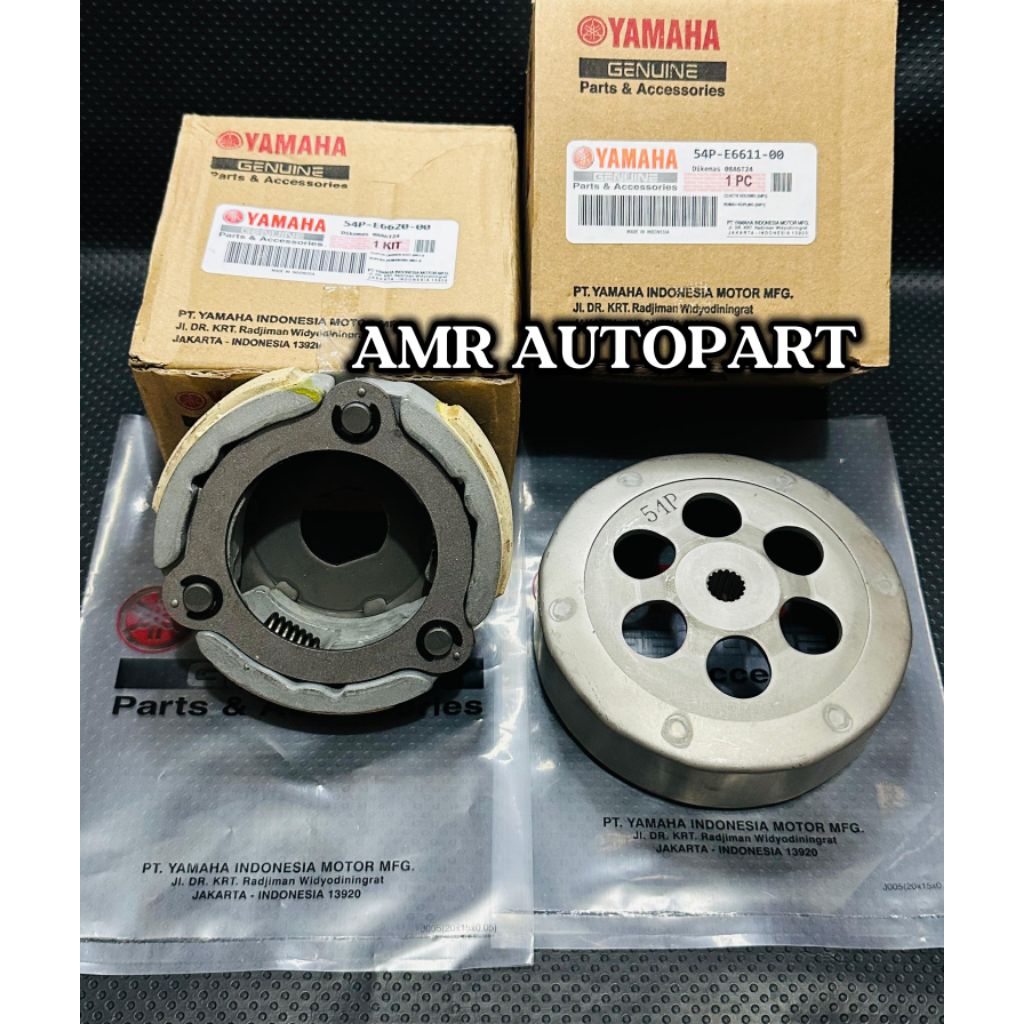 Mangkok ganda 54P+Kampas ganda Assy Yamaha Mio j Mio soul GT 115 Mio GT 115 Fino fi 115 X-ride 115 O