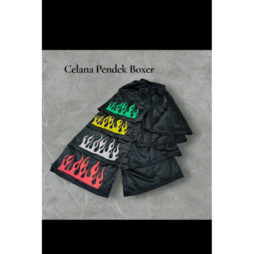 Celana Kolor Unisex Motif Api