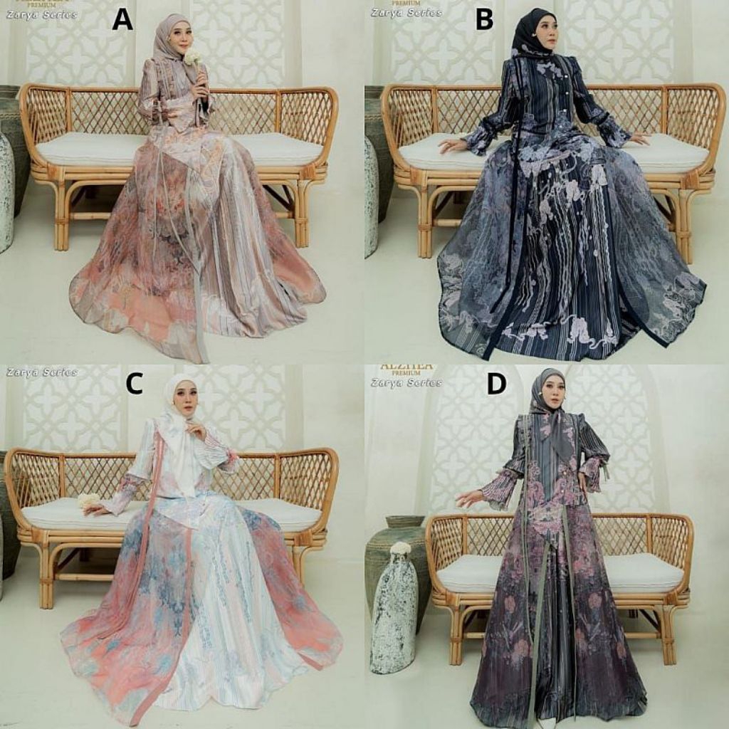 Zarya Series gamis Syar'i Original Branded By Alzhea Premium
