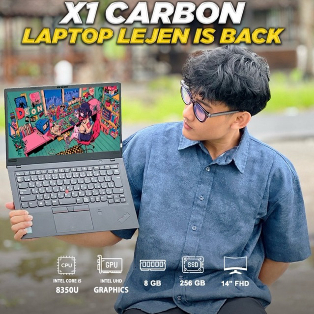 LAPTOP BEST SELLER X1 CARBON | CUMA 4 JUTAAN