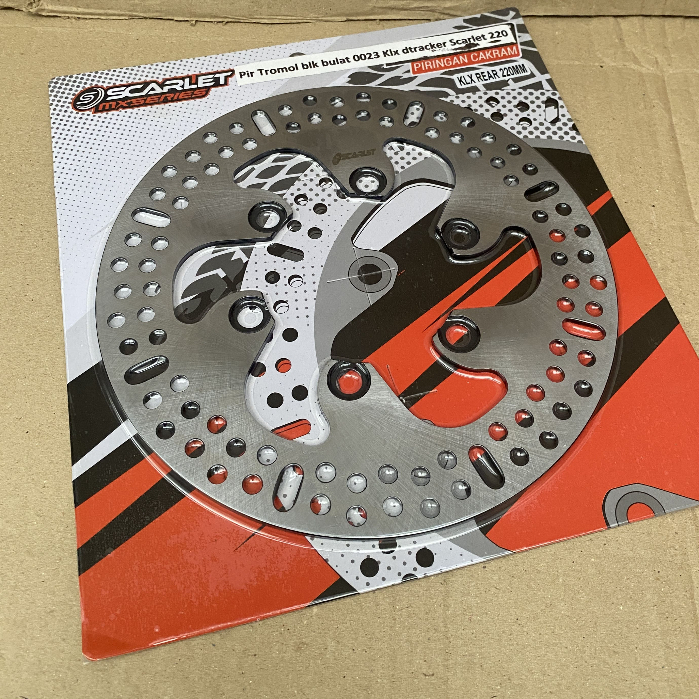 Piringan Cakram Belakang KLX 150 Scarlet Racing Bulat 220mm