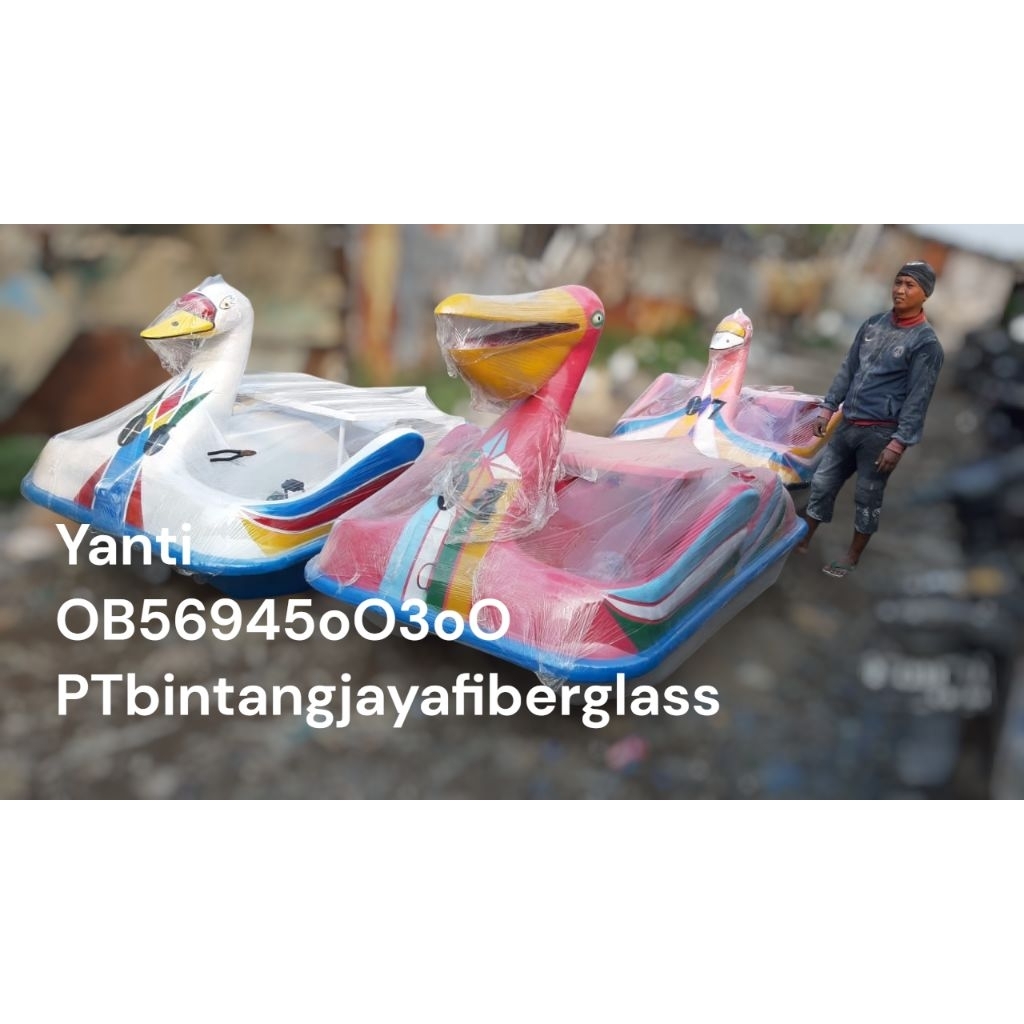 sepeda air bebek bebekan,perahu wisata danau,bebek bebekan goes, sepeda air model hiyu jumbo-bebek b