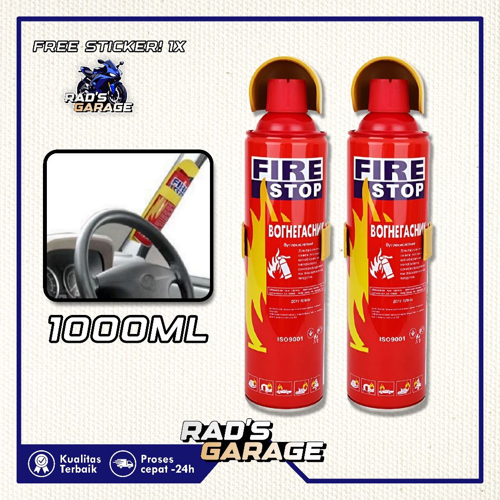 Alat Pemadam 1000ML (Exp 2030) Api Ringan Fire Stop Efektif Memadamkan Api Cepat untuk Mobil & Rumah
