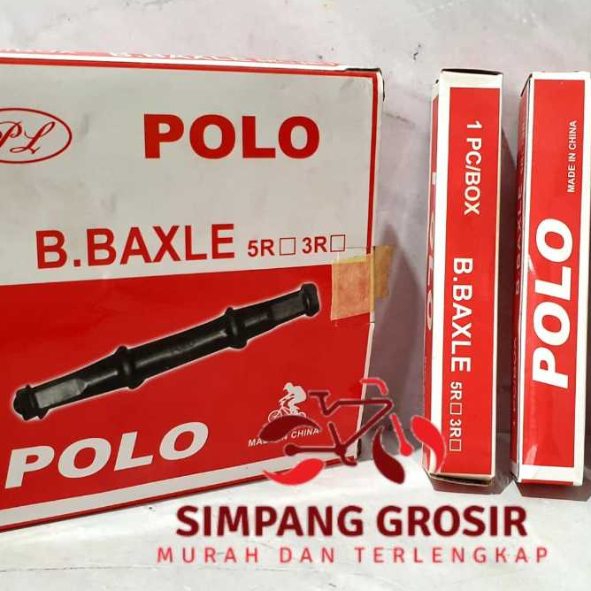 [1 PCS] POLO AS TENGAH 15CM BB AXLE KOTAK BAUT COTTERLESS SEPEDA ORIGINAL MURAH