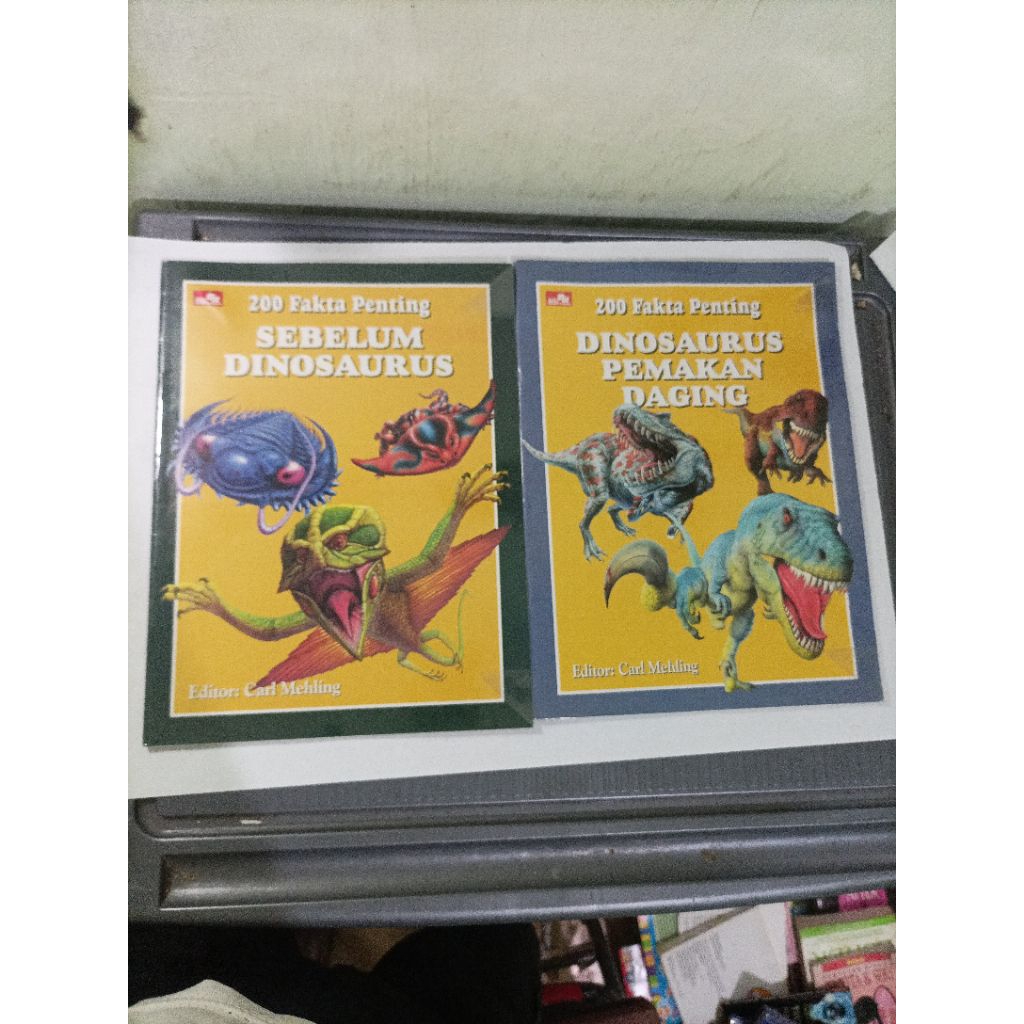 buku pengetahuan 200 fakta penting sebelum dinosaurus dan dinosaurus memakan daging/harga perbuku