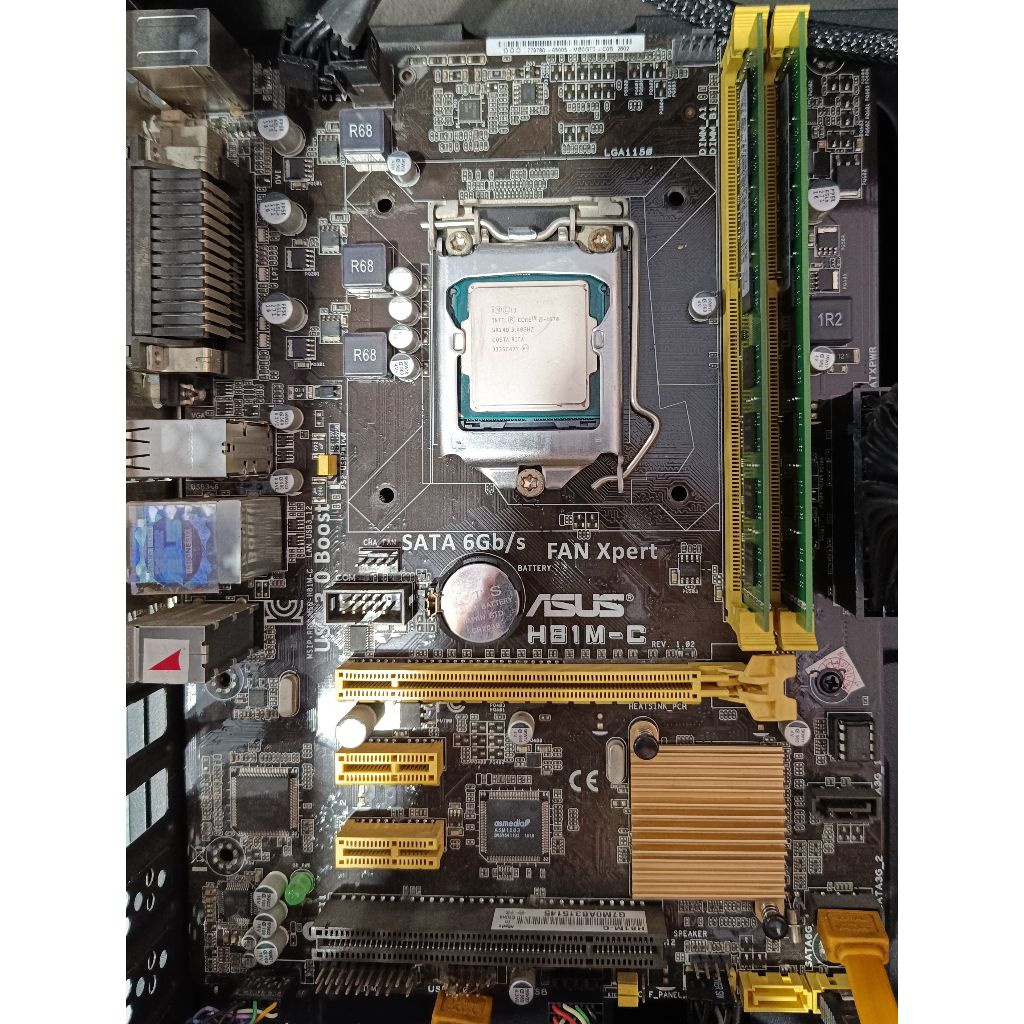 Paket Motherboard Asus H81M-C Intel i5 4670