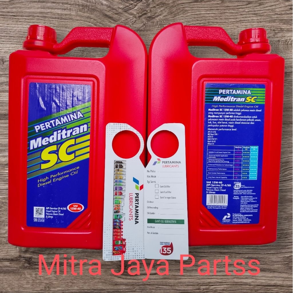 OLI Meditran SC SAE 15W-40 5 Liter OLI Pertamina Meditran SC 5L Pergalon ( HARGA PER GALON )
